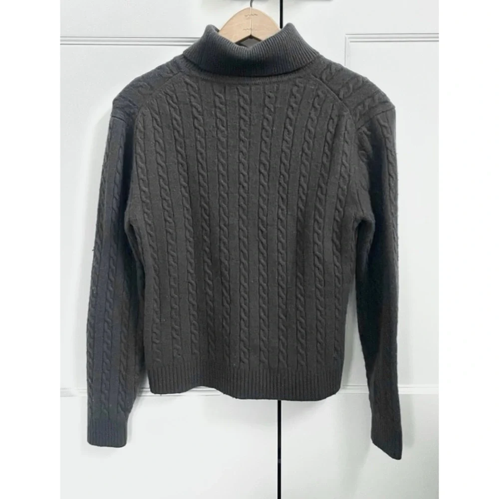 TNA Leonie turtleneck cable wool cashmere M - Picture 3 of 3